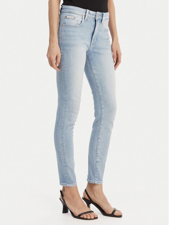 Calvin Klein Jeans Blugi LV047F705G Albastru celest Skinny Fit