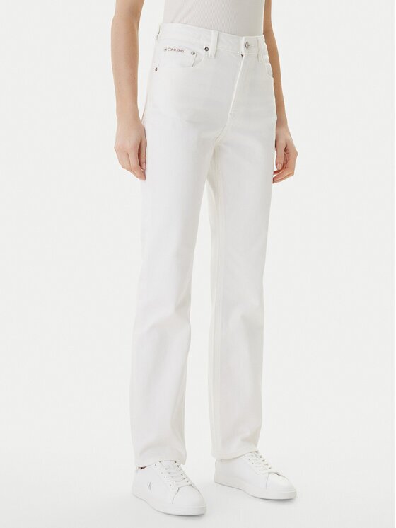 Calvin Klein Jeans Blugi LV047F712G Écru Straight Fit