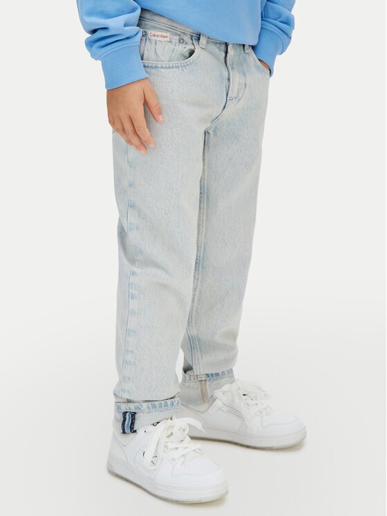Calvin Klein Jeans Blugi LVCKSJC44B Albastru celest Straight Fit