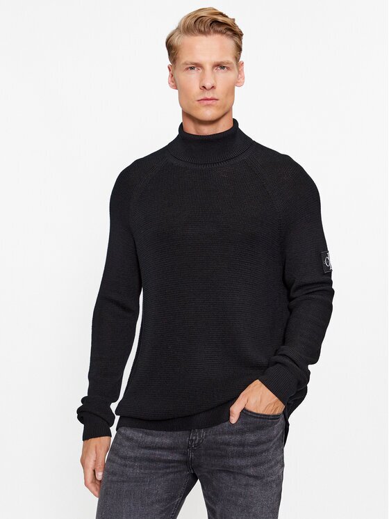 Calvin Klein Jeans Bluză cu gât J30J325093 Regular Fit