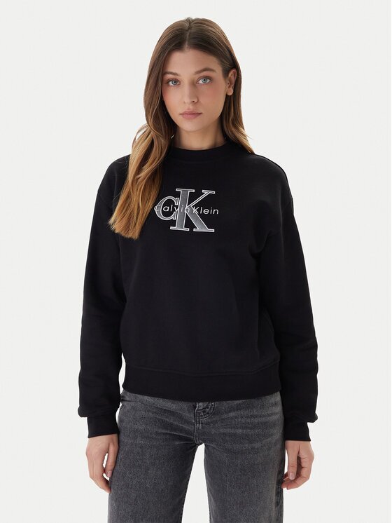 Calvin Klein Jeans Bluză Foil Monologo LV047E825G Regular Fit