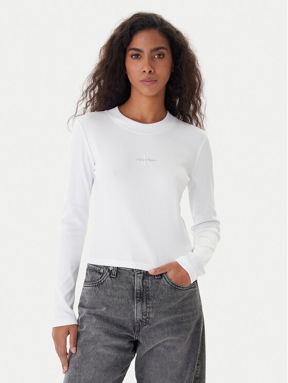 Calvin Klein Jeans Bluză Monogram LV047A803G Slim Fit
