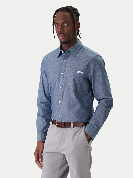Calvin Klein Jeans Cămașă Chambray Classic LV04RF109G Regular Fit