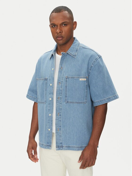 Calvin Klein Jeans cămașă de blugi Bowler J30J327512 Relaxed Fit