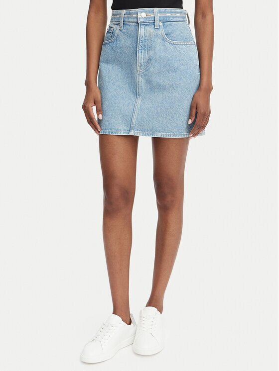 Calvin Klein Jeans Fustă de blugi LV047G727G Regular Fit