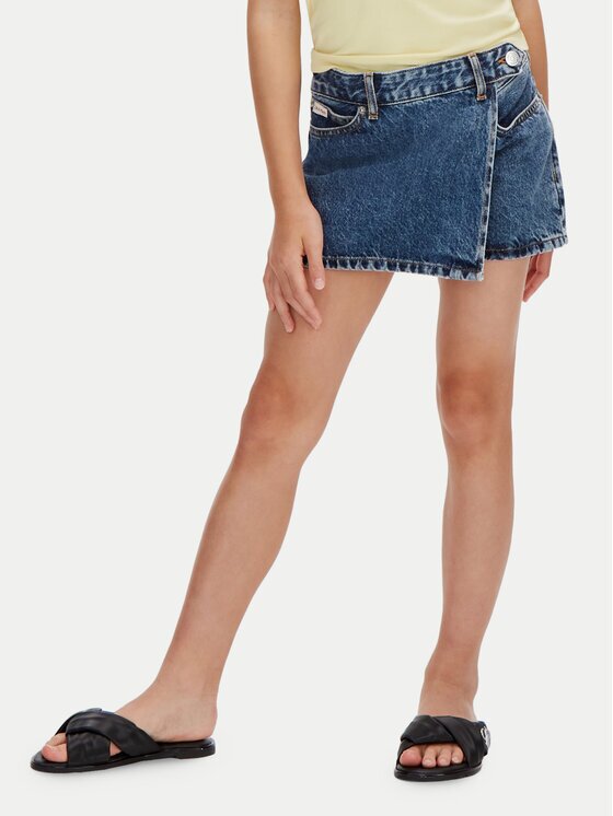 Calvin Klein Jeans Fustă de blugi LVCKSJC17G Regular Fit