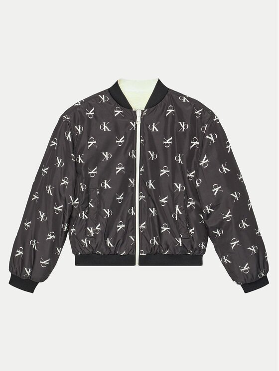 Calvin Klein Jeans Geacă bomber Reversible Teddy IG0IG02588 Relaxed Fit