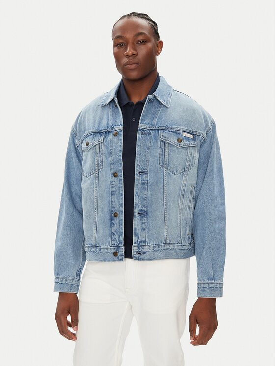 Calvin Klein Jeans Geacă de blugi 90's Icon LV04RB794G Regular Fit