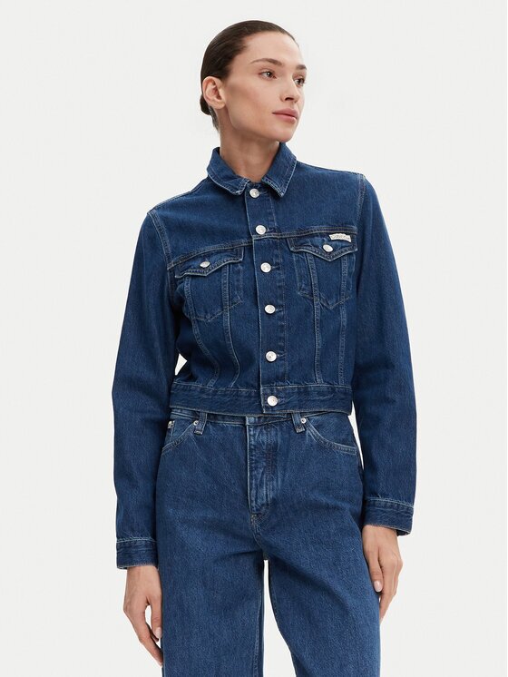 Calvin Klein Jeans Geacă de blugi 90's J20J225183 Regular Fit
