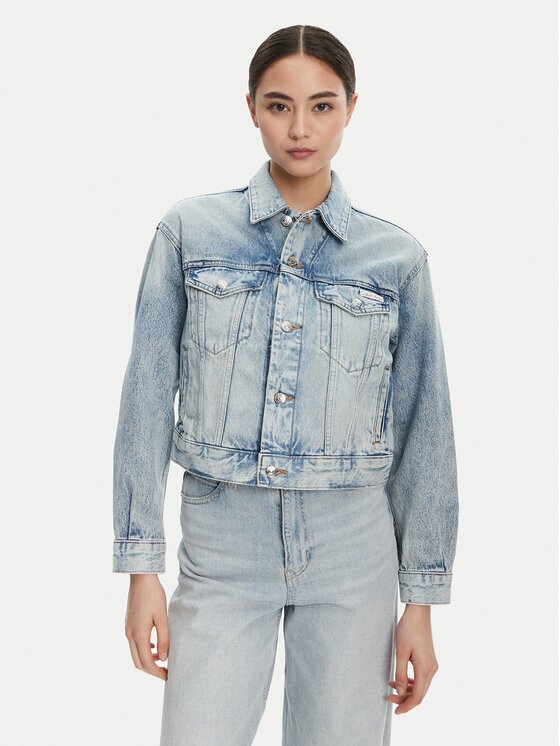 Calvin Klein Jeans Geacă de blugi 90s LV047C791G Relaxed Fit
