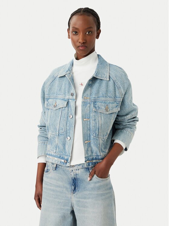 Calvin Klein Jeans Geacă de blugi LV047G726G Boxy Fit