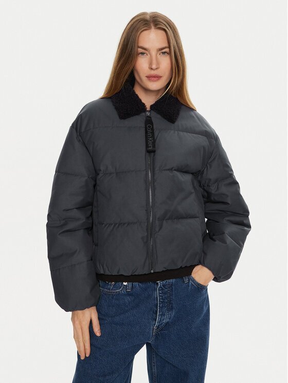 Calvin Klein Jeans Geacă de iarnă Aviator J20J224121 Relaxed Fit
