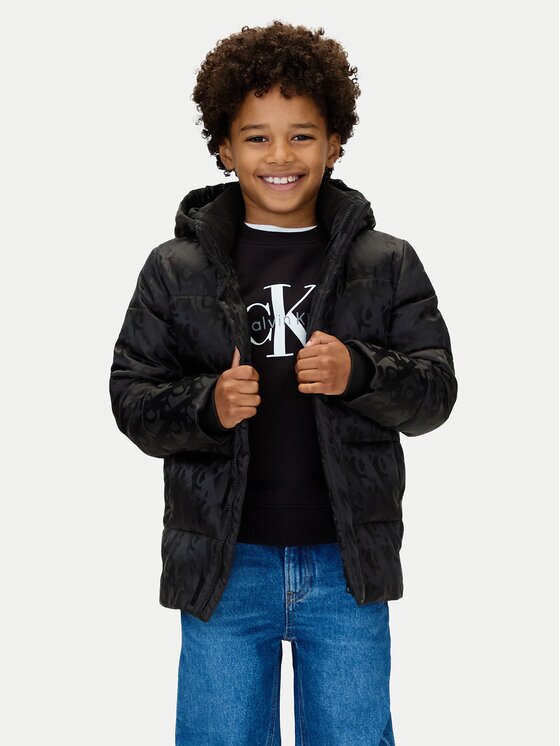 Calvin Klein Jeans Geacă de iarnă IB0IB02570 Regular Fit