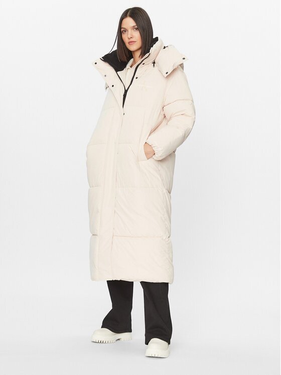 Calvin Klein Jeans Geacă de iarnă J20J221888 Écru Oversize