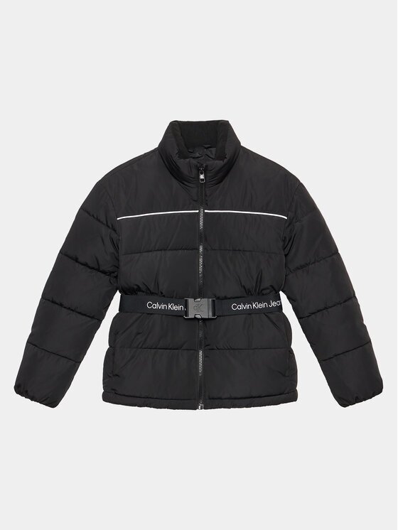 Calvin Klein Jeans Geacă de iarnă Logo Tape IG0IG02057 Regular Fit