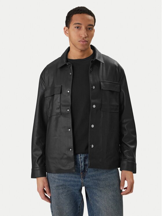 Calvin Klein Jeans Geacă din imitație de piele LV04RE404G Regular Fit