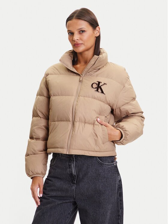 Calvin Klein Jeans Geacă din puf Graphic Logo LV047D503G Regular Fit