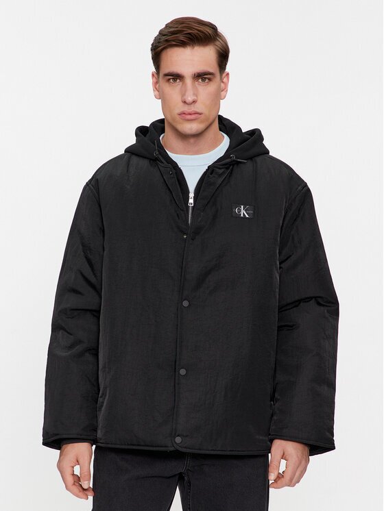 Calvin Klein Jeans Geacă Skater Hooded Jacket J30J325290 Regular Fit