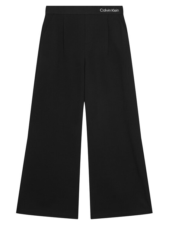 Calvin Klein Jeans Pantaloni din material Logo Tape IG0IG03091 Wide Leg