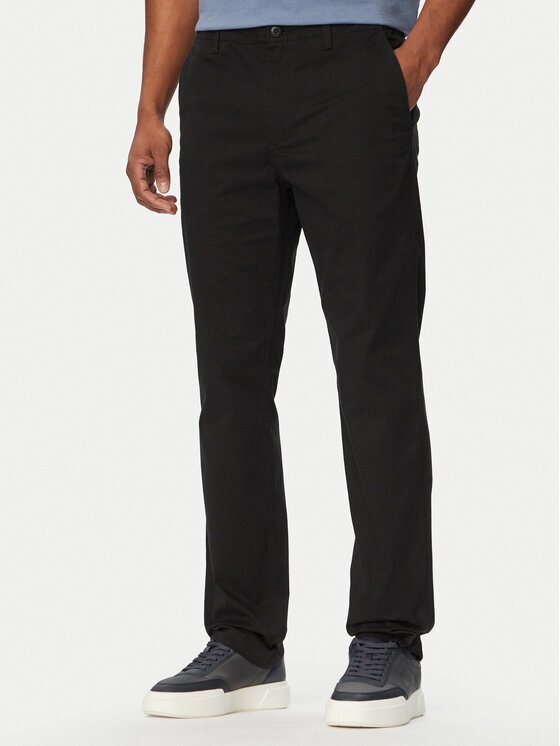 Calvin Klein Jeans Pantaloni din material LV04RF618G Negru Slim Fit