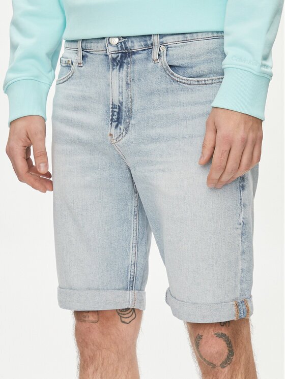 Calvin Klein Jeans Pantaloni scurți de blugi J30J324871 Slim Fit