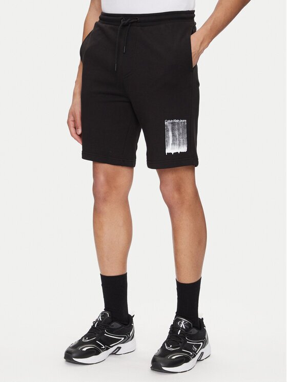 Calvin Klein Jeans Pantaloni scurți sport Brush Stroke J30J327528 Regular Fit