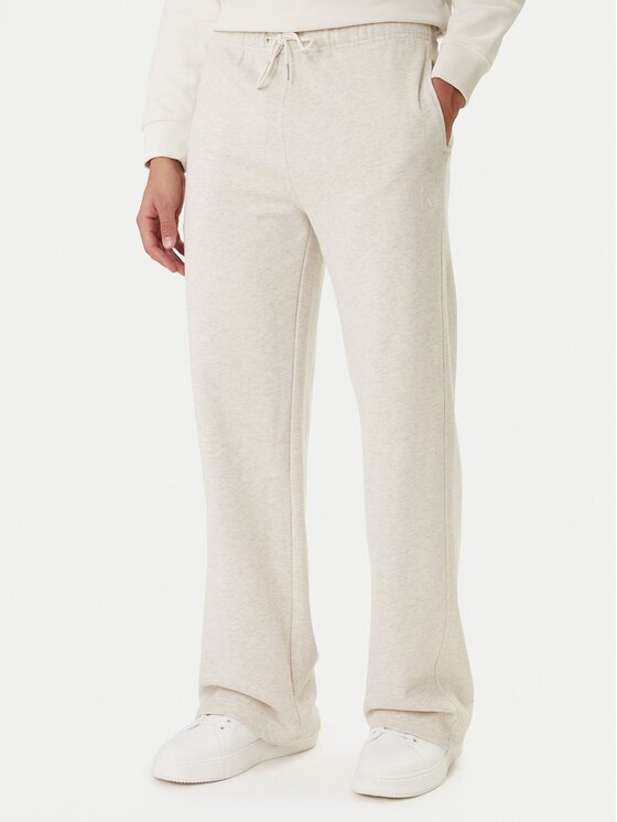 Calvin Klein Jeans Pantaloni trening Embossed Monologo LV047F206G Wide Leg