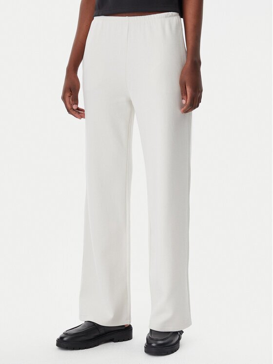 Calvin Klein Jeans Pantaloni trening J20J225537 Écru Straight Fit