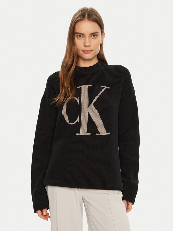 Calvin Klein Jeans Pulover Intrasia J20J224799 Relaxed Fit