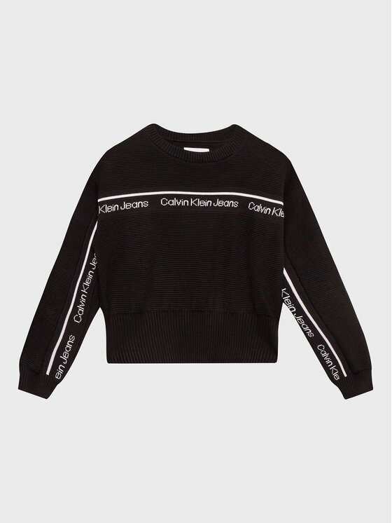 Calvin Klein Jeans Pulover Logo Tape IG0IG01847 Regular Fit