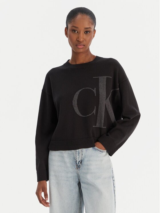 Calvin Klein Jeans Pulover Smooth LV047E304G Regular Fit