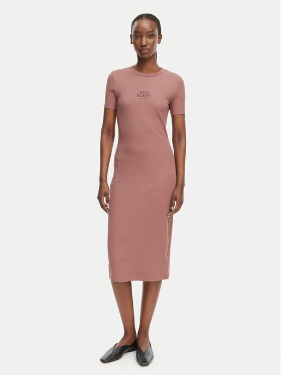 Calvin Klein Jeans Rochie de vară LV044F241G Slim Fit