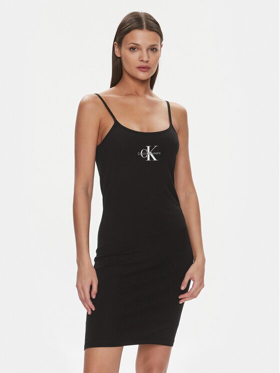 Calvin Klein Jeans Rochie de vară Monologo J20J223420 Slim Fit