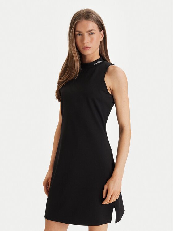Calvin Klein Jeans Rochie de zi Interlock Mock LV047F260G Slim Fit