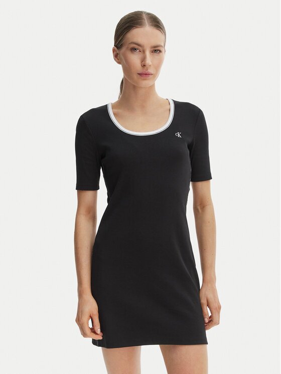 Calvin Klein Jeans Rochie de zi LV047F224G Slim Fit