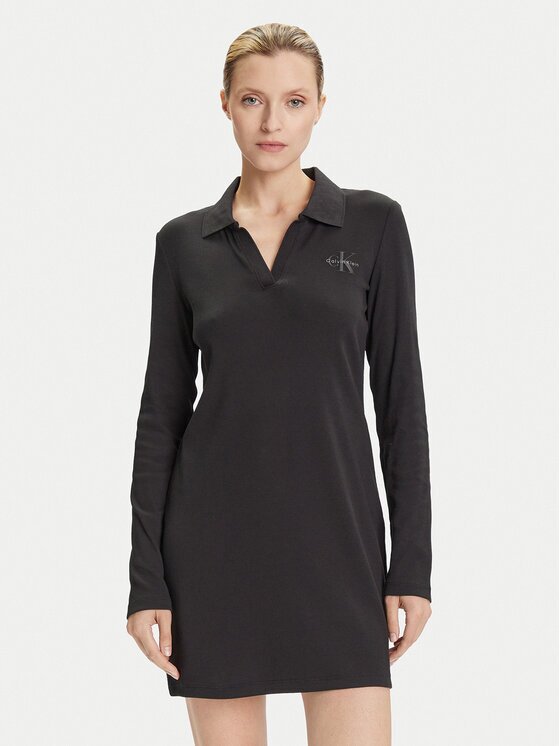 Calvin Klein Jeans Rochie de zi Monologo LV047D214G Slim Fit