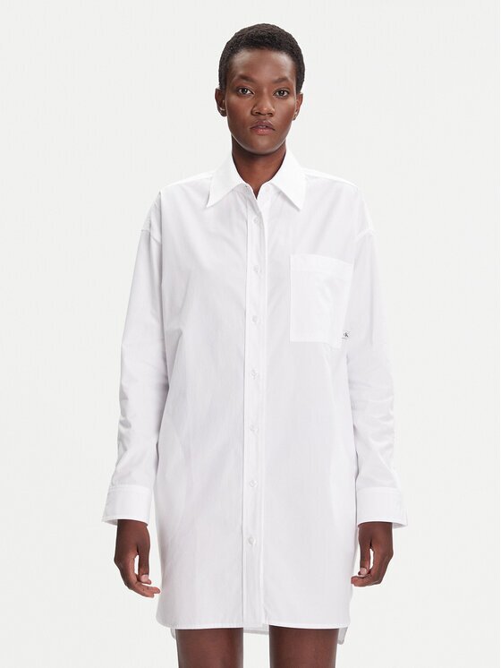 Calvin Klein Jeans Rochie tip cămașă LV047C022G Oversize