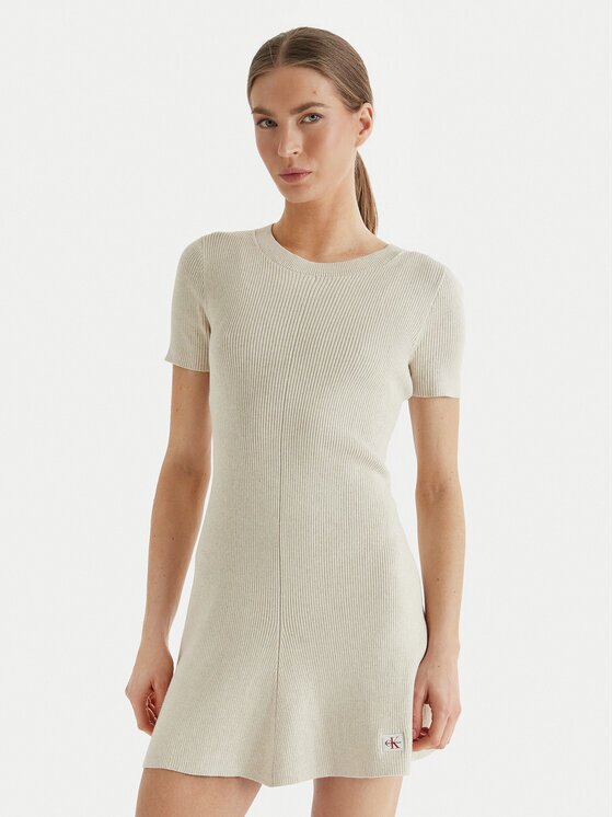 Calvin Klein Jeans Rochie tricotată LV047F325G Slim Fit