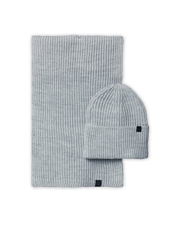 Calvin Klein Jeans Set Fular și Căciulă Monogram Rib IU0IU00638