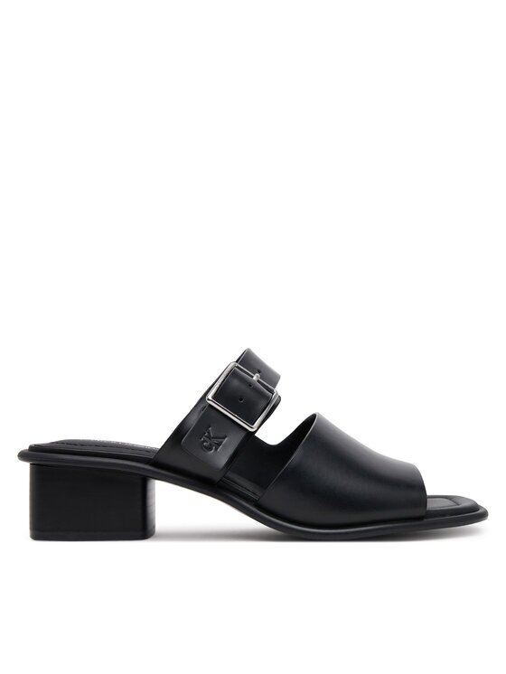 Calvin Klein Jeans Şlapi Heel Square Mg Buckle Lth YW0YW01701