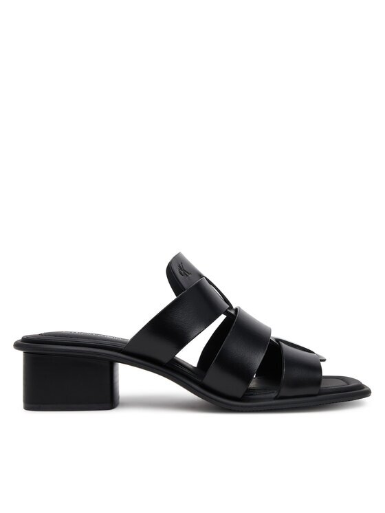 Calvin Klein Jeans Şlapi Heel Square Mg Lth YW0YW01702