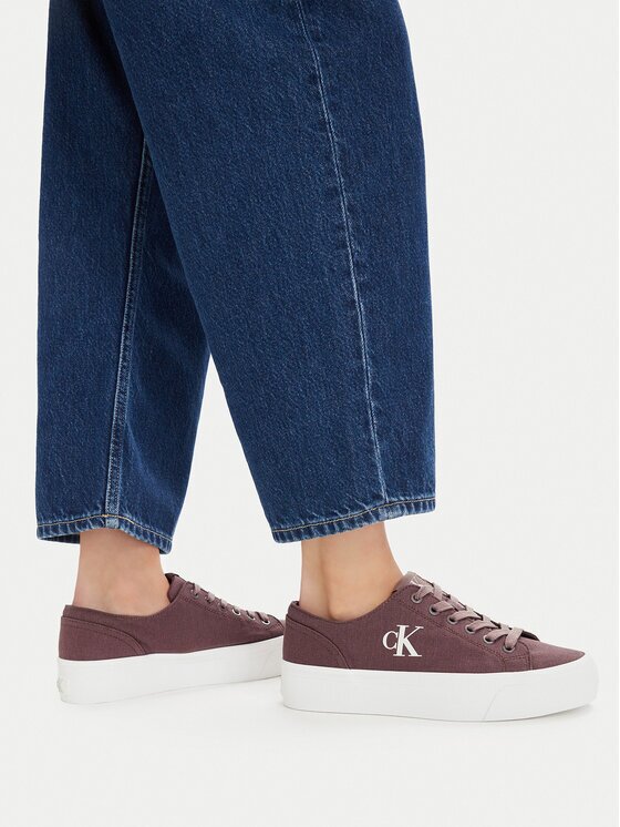 Calvin Klein Jeans Sneakers Vulc Flatform Low Canvas Mg YW0YW01763