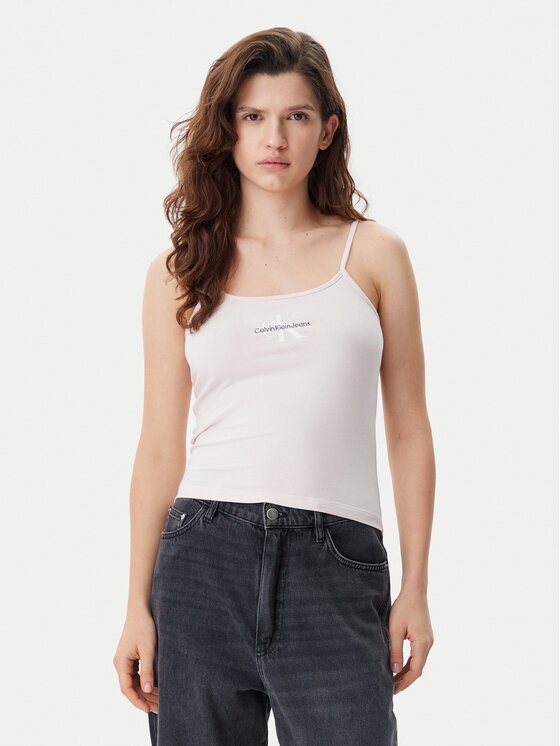 Calvin Klein Jeans Top Monologo J20J223105 Slim Fit