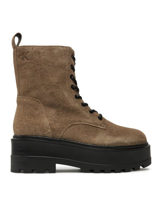 Calvin Klein Jeans Trappers Flatform Zip Laceup Mg S YW0YW01554