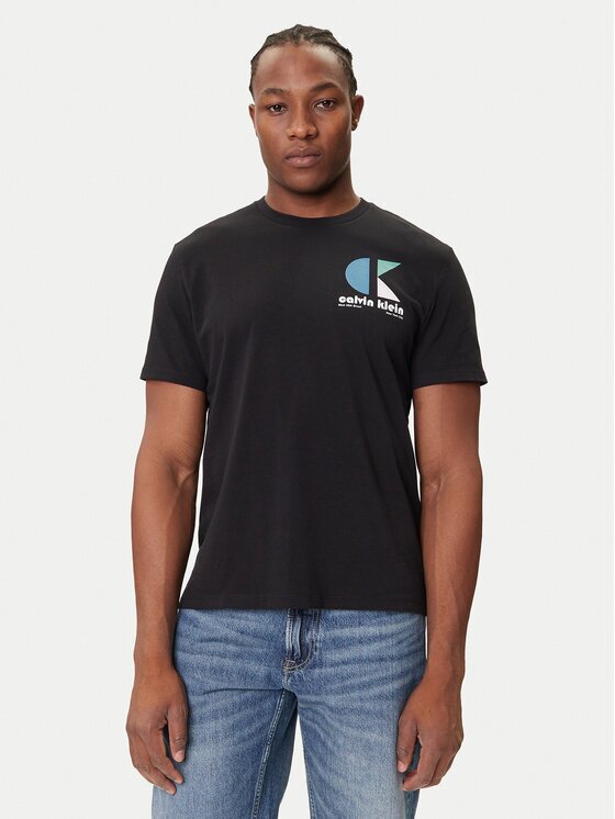 Calvin Klein Jeans Tricou Bauhaus Logo LV04RC827G Regular Fit