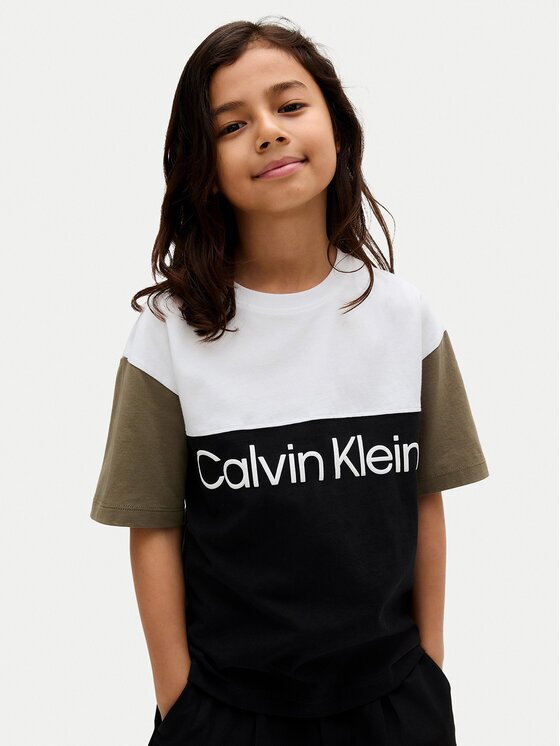 Calvin Klein Jeans Tricou Blocking IB0IB02528 D Relaxed Fit