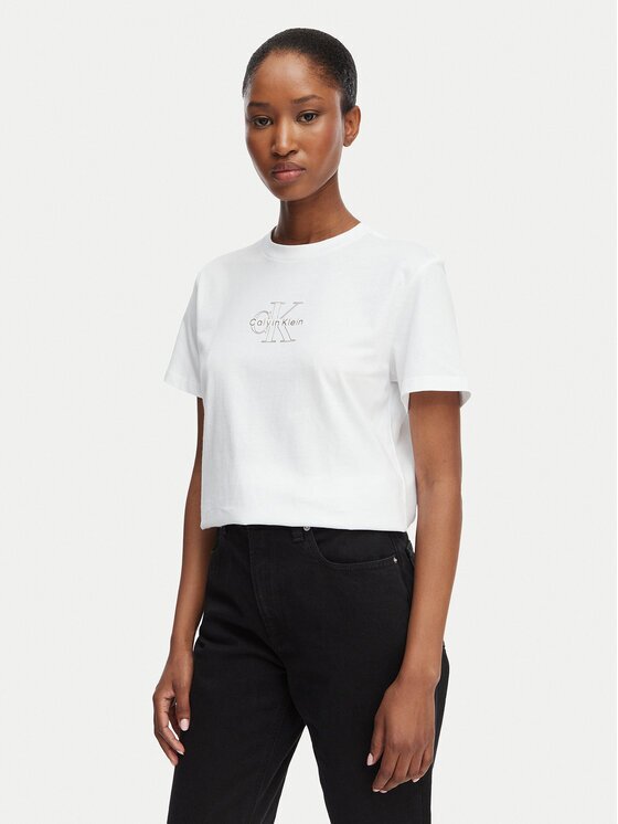 Calvin Klein Jeans Tricou Classic Monologo LV047D873G Regular Fit