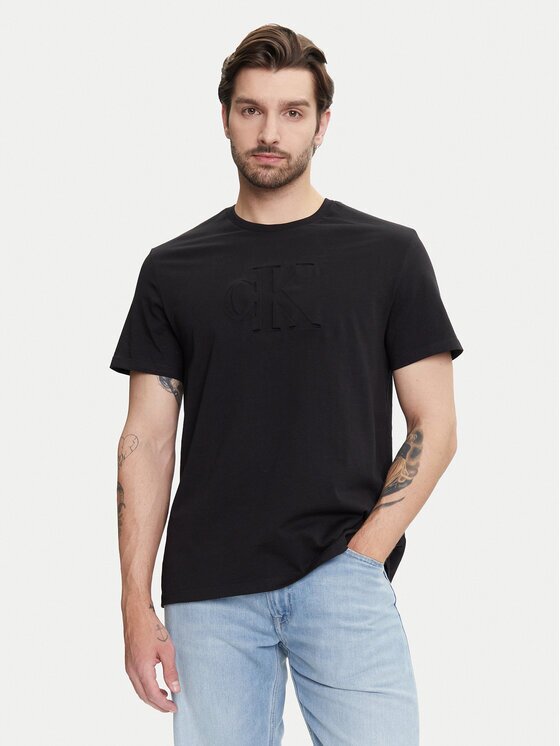 Calvin Klein Jeans Tricou Deboss Mono Graphic LV04RC824G Regular Fit