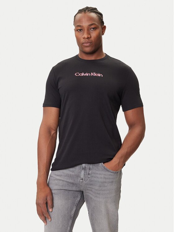 Calvin Klein Jeans Tricou Glitched Logo LV04RC858G Regular Fit