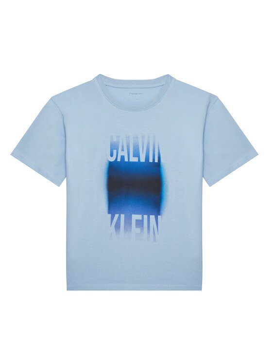 Calvin Klein Jeans Tricou Gradient Graphic IB0IB02446 Albastru celest Regular Fit